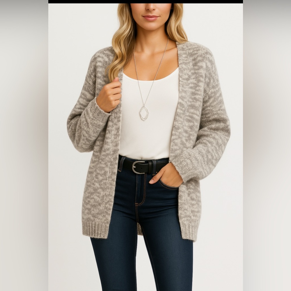 Joie Gray and white Cardigan NWT retail $398